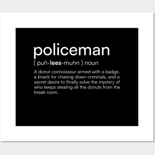 Policeman Definition Posters and Art